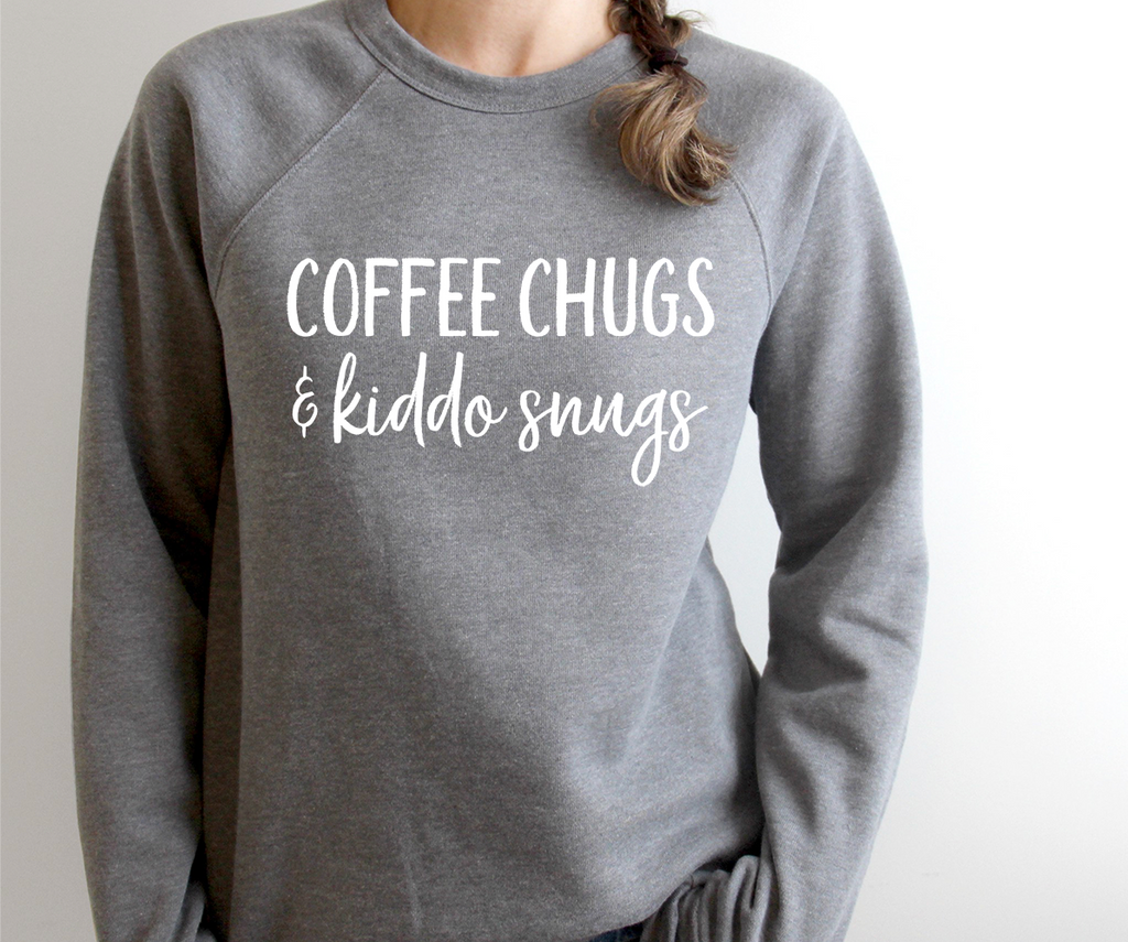 Coffee Chugs & Kiddo Snugs Crew Sweatshirt